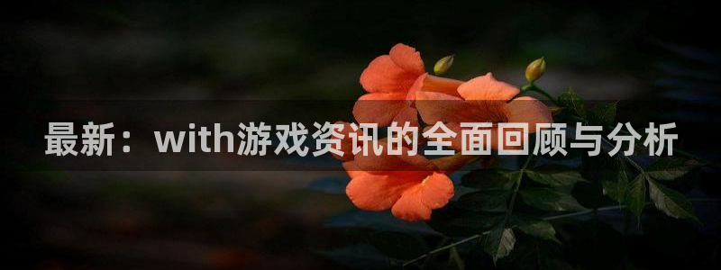 高德娱乐游戏：最新：with游戏资讯的全面回顾与分析